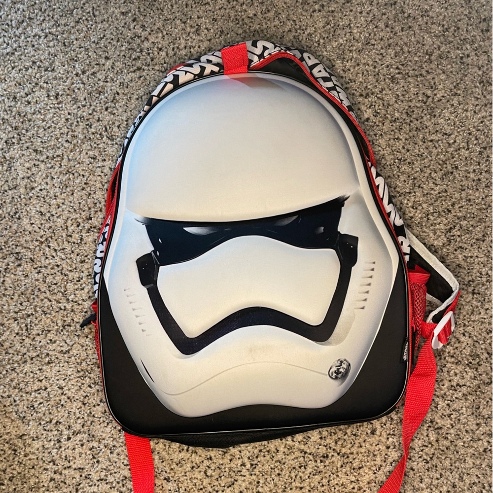 Star Wars Stormtrooper Backpack - like new- Disney